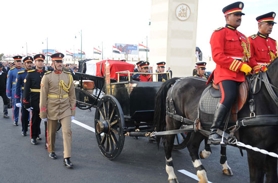 الرئيس السيسى ، جنازة عسكرية ، اخبار مصر ، عاجل ، بطرس بطرس غالى (4)