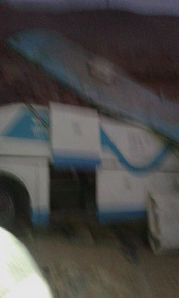  انقلاب أتوبيس على الطريق الصحراوى  (2)