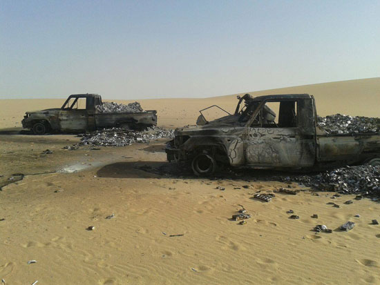 ارهابيين-مضبوطات-اسلحة-حرس الحدود (1)