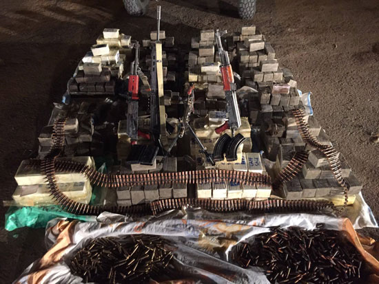 ارهابيين-مضبوطات-اسلحة-حرس الحدود (6)