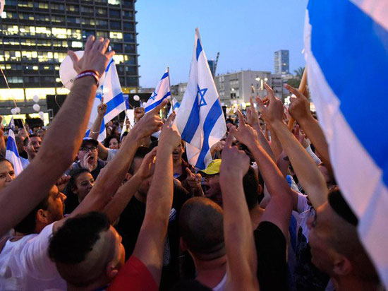 الموت للعرب مظاهرة إسرائيلية تطالب بالإفراج عن جندى قتل فلسطينيا (1)