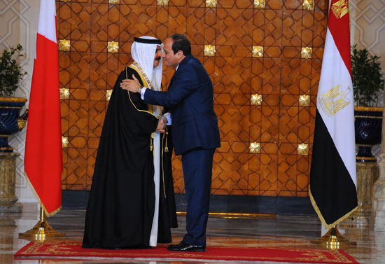 السيسى ، الرئيس ، عاهل البحرين، زيارة ملك البحرين لمصر (1)