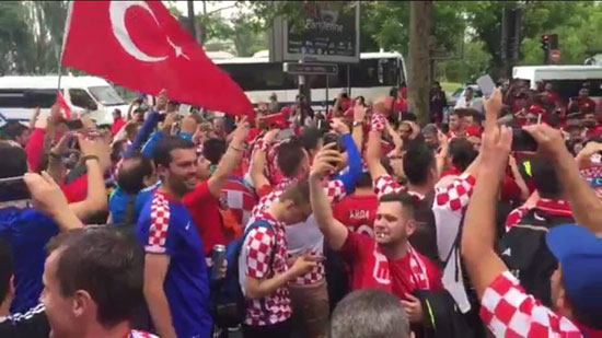 أجواء مباراة كرواتيا وتركيا (1) منتخب كرواتيا