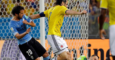 رودريجيز يصعق أوروجواى بثنائية ويقود كولومبيا لمواجهة البرازيل فى ربع النهائى لأ