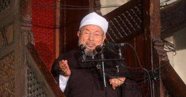 الدكتور يوسف القرضاوى رئيس الاتحاد العالمى لعلماء المسلمين