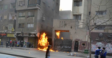 الإخوان يشعلون النيران فى معهد مندوبى الشرطة بعين شمس الجمعة