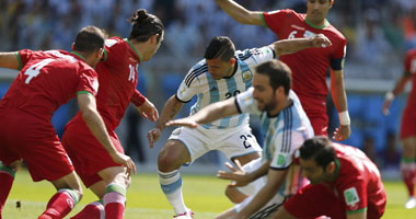 الأرجنتين تخرج بتعادل سلبى أمام إيران فى الشوط الأول