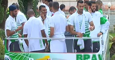 استقبال حافل لمنتخب الجزائر بعد "إنجاز" المونديال