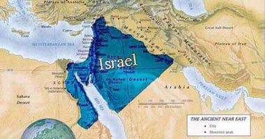 إسرائيليون يتداولون خريطة "مملكة داود"تضم أجزاءً من مصر والسعودية