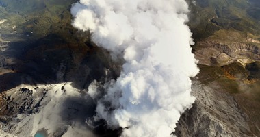 اندلاع بركان شرق روسيا والرماد يمتد لأميال