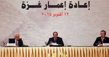 السيسى يفتتح مؤتمر إعمار غزة