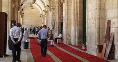 مسيرة حيفا تصل إلى باحات المسجد الأقصى وسط استقبال شعبى حاشد