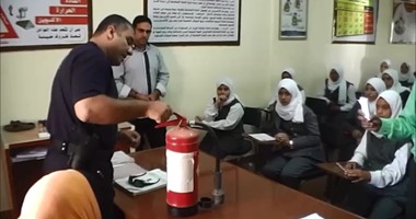 الحماية المدنية تدرب طالبات مطروح على التعامل مع الحرائق