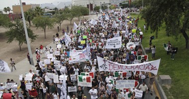 تظاهرات جديدة فى المكسيك احتجاجا على مقتل 43 طالبا جنوب البلاد
