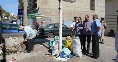 محافظ الإسكندرية يقود حملة مكبرة لضبط نباشى القمامة