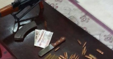ضبط مسجل خطر بالدقهلية بحوزته بندقية آلية و700 جرام حشيش و25 طلقة