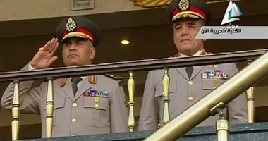 محلب ووزير الدفاع يصلان الكلية الحربية للاحتفال بانتصارات أكتوبر