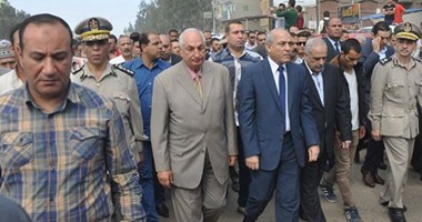 تشييع جثمان عميد شرطة لقى حتفه أثناء تأدية عمله فى شوارع كفر الشيخ