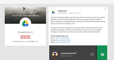 "جوجل" تطلق تحديثا لتطبيقات Google Docs وSheets و Slidesعلى منصة ios