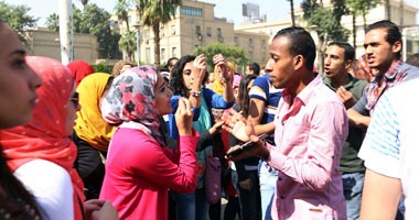 ائتلاف طلاب مصر بجامعة القاهرة ينظم وقفة لإحياء ذكرى محمد محمود