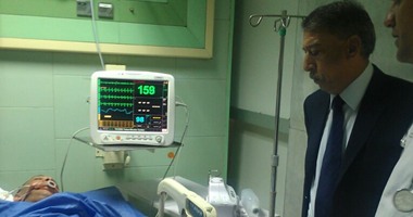 مدير أمن القاهرة يزور أمين الشرطة المصاب بمستشفى‎ مدينة نصر