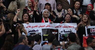 أهالى قرى دمياط ينظمون مسيرة تنديدا بالإرهاب