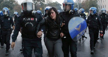 القبض على 6 متظاهرين وإصابة 7 رجال شرطة فى بتليس بتركيا