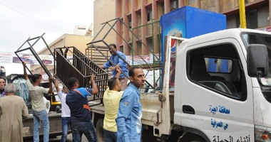 الجيزة: إزالة أكبر سوق عشوائى بالطالبية لتطهير عثمان محرم من الإشغالات