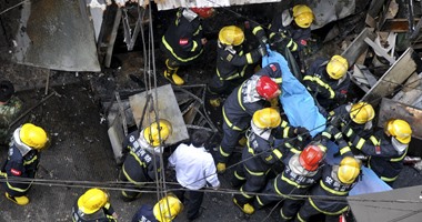 بالصور.. مقتل 17 شخصاً فى انفجار إسطوانة غاز بمطعم شرق الصين