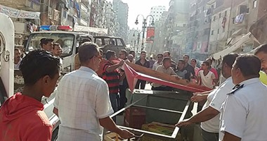 ضبط 66 بائعا ورفع 31 عربة مأكولات فى حملة إزالة إشغالات بشوارع القاهرة
