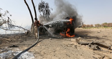 طائرات التحالف تقصف أهدافا للمتمردين بمديرية صرواح بمحافظة مأرب اليمنية