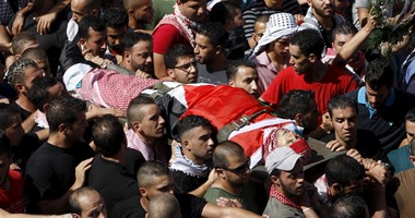 بالصور.. تشييع جنازة الشهيد الفلسطينى معتز الزواهرة فى بيت لحم