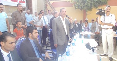 مرشح "مستقبل وطن" فى بنى سويف يطلق الحمام الزاجل ابتهاجا بحضور رئيس الحزب