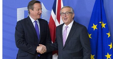 بالصور.. رئيس المفوضية الأوروبية يستبعد خروج بريطانيا من الاتحاد الأوروبى