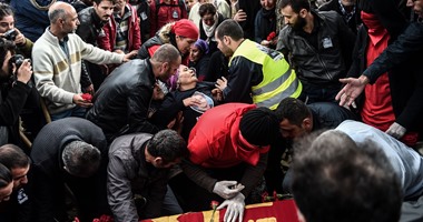 بالصور.. تشييع جثمان أحد ضحايا التفجيرات الإرهابية فى أنقرة