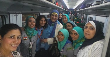 بالصور.. انطلاق الفوج الأول لرحلات قطار الشباب من محطة مصر