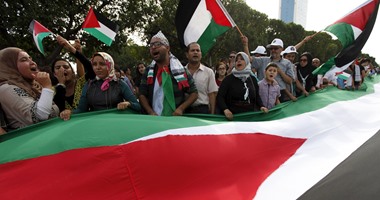 بالصور..مسيرة تضامنية مع الشعب الفلسطينى فى تونس