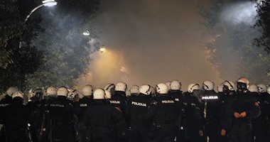 بالصور..مظاهرات فى الجبل الأسود للمطالبة بانتخابات مبكرة وإقالة الحكومة