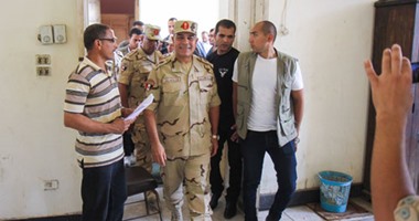 بالصور.. قائد المنطقة المركزية العسكرية يتفقد لجان العجوزة والدقى