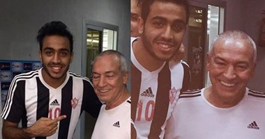 لاعبو الزمالك يحتفلون بتجديد الثقة فى فيريرا