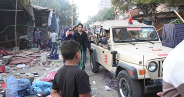 قارئ يشارك بصور لحملة إزالة الباعة الجائلين المخالفين بحلوان