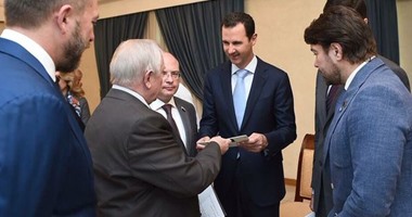بالصور.. بشار الأسد يقدم الشكر لموسكو خلال لقائه بوفد روسى فى دمشق