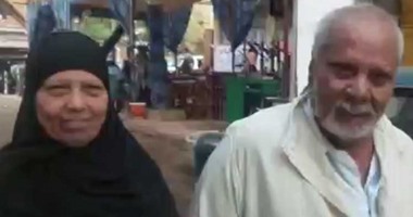 بالفيديو..حب الوطن يجمع مسن وزوجته للإدلاء بأصواتهما فى جولة الإعادة للانتخابات البرلمانية