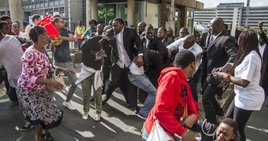 تظاهرة احتجاجية فى جنوب إفريقيا على ارتفاع مستويات البطالة
