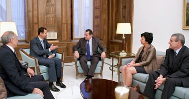 بشار الأسد يلتقى يستقبل 3 نواب فرنسيين فى دمشق