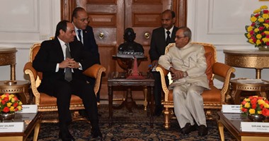 بالصور..رئيس الهند يشيد بنجاح القيادة المصرية فى إعادة الاستقرار ودفع جهود التنمية