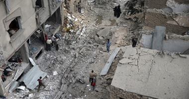 مقتل 15 مدنيا على الأقل فى قصف جوى على بلدة فى شمال غرب سوريا