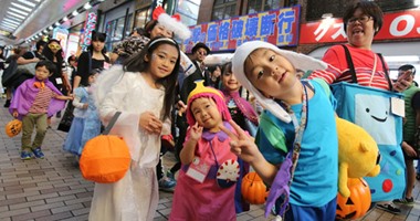 لقطات خاصة الاحتفال بالهالوين فى اليابان