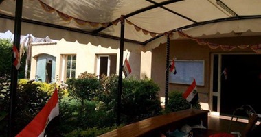 بالصور "جرين هيلز" يتزين بالأعلام المصرية احتفالا بنصر أكتوبر