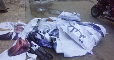 تمزيق لافتات "على علبة" مرشح الرمل بالإسكندرية